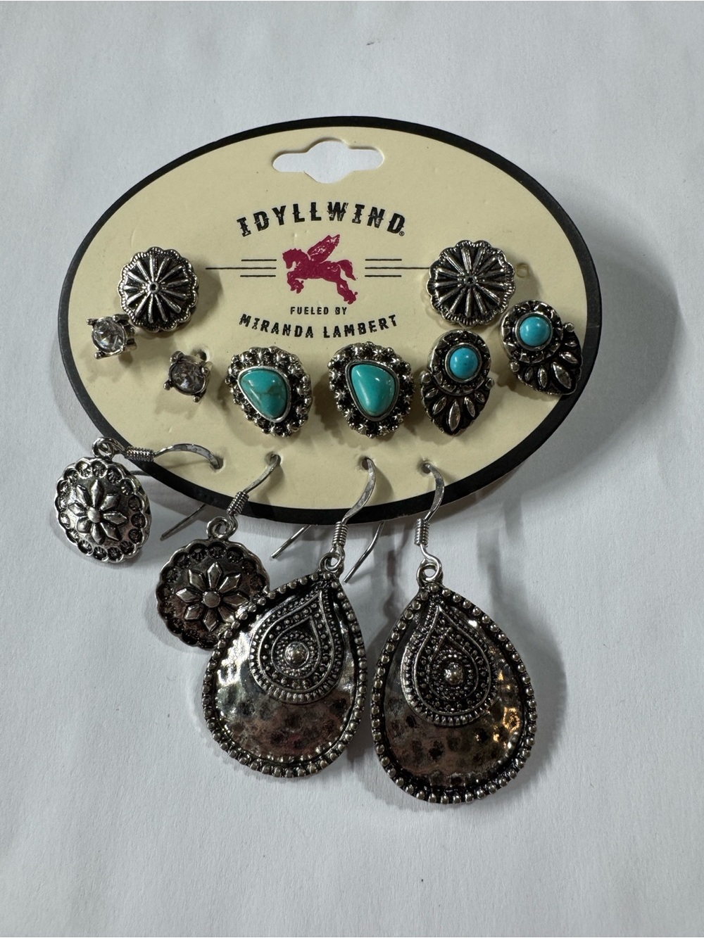 Idyllwind Silver & Turquoise Mixed Earring Set